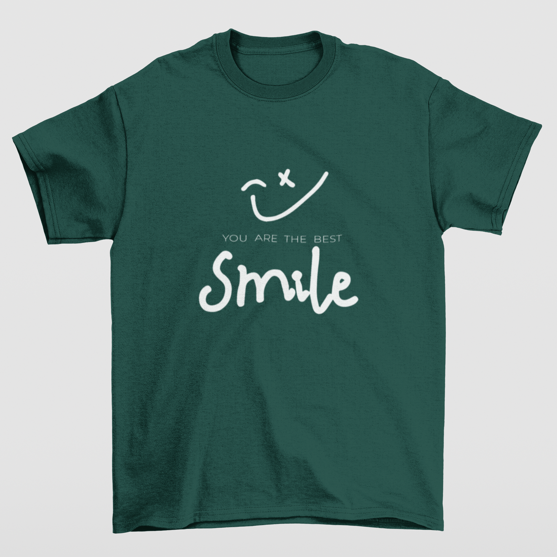 Camiseta Básica Best Smile -verde