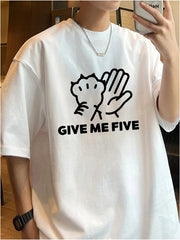 Camiseta Básica Unissex Give Me FIve Pet Friendly