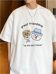 Camiseta Básica Unissex Great Friendship We Are Best Friends