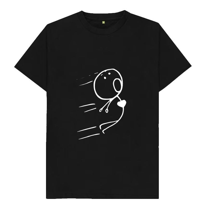 Camiseta Básica Casal Estampa Menino Sendo Puxado