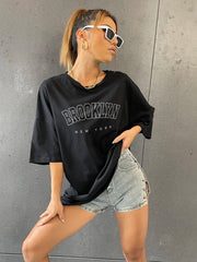 Camiseta Básica Feminina Brooklyn New York