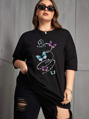 Camiseta Básica Feminina Buttefly Fairy Wind