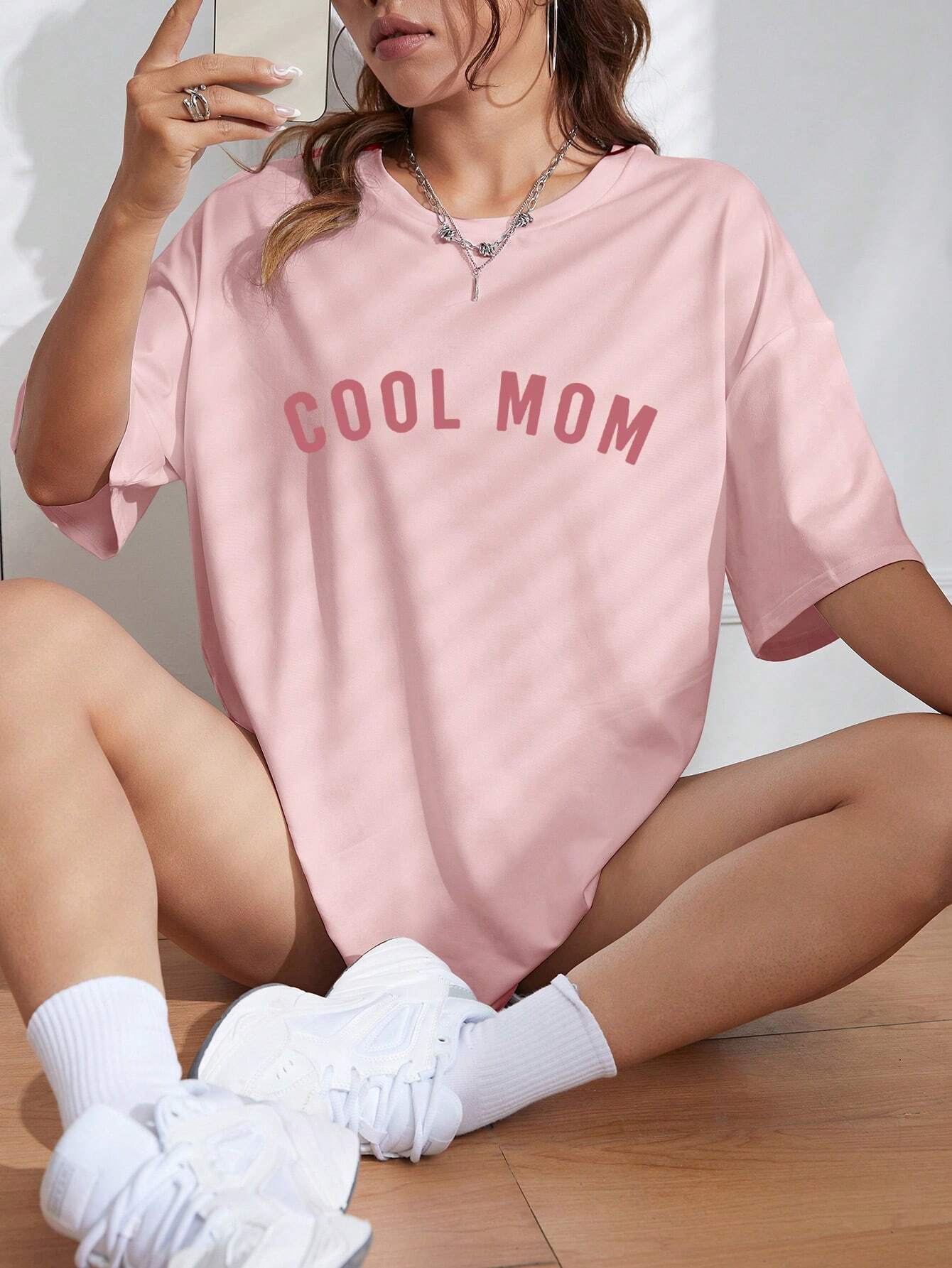 Camiseta Básica Feminina Com Estampa Mãe Bacana