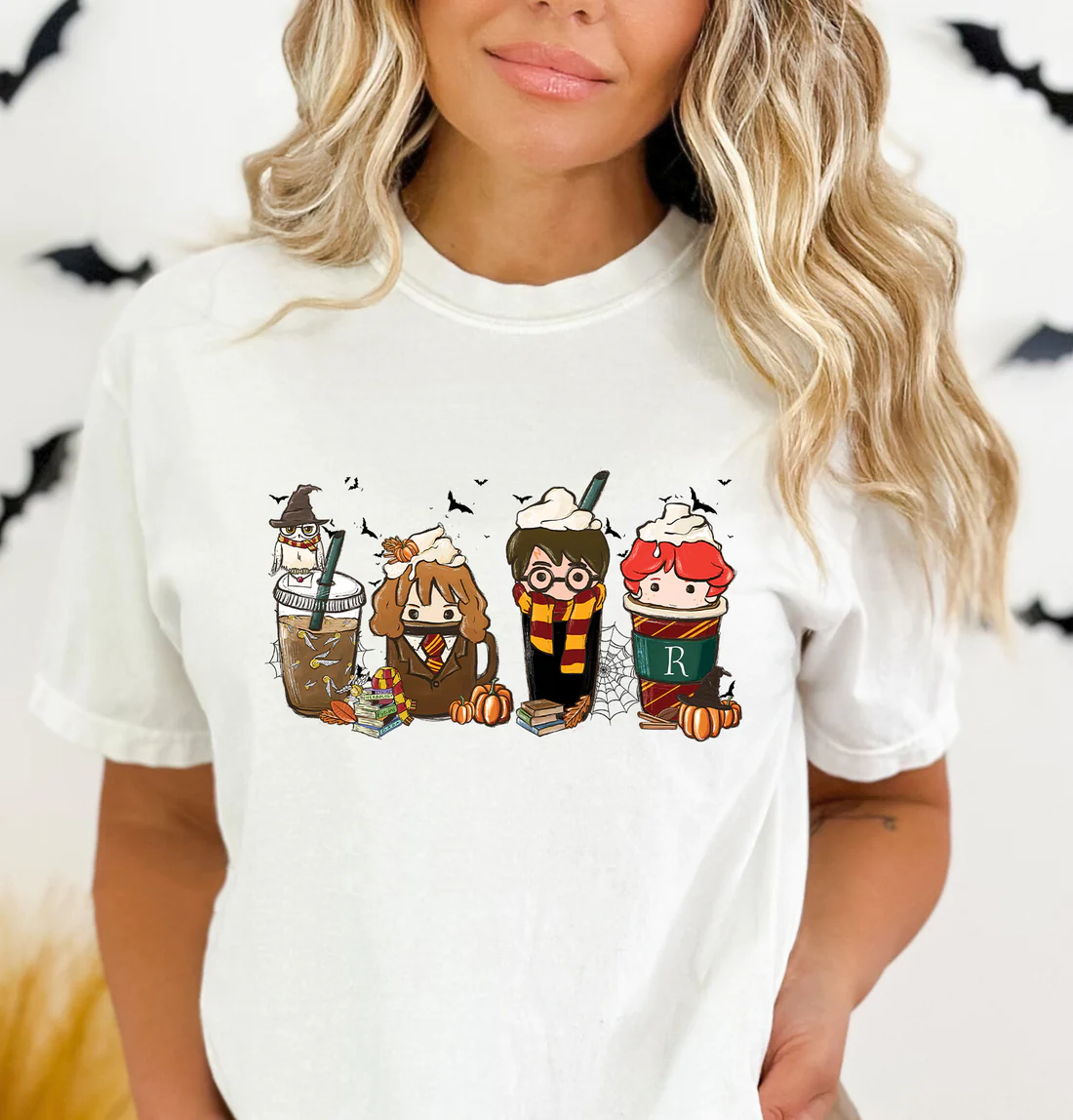 Camiseta Básica Com Estampa Café Harry Potter