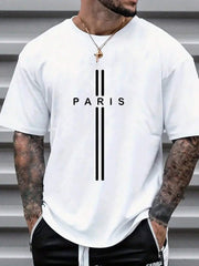 Camiseta Básica Masculina Paris Streetwear Fashion