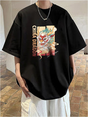 Camiseta Básica Unissex China Dragon Culture