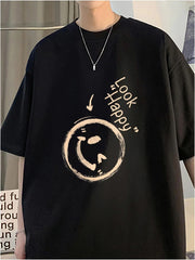 Camiseta Básica Unissex Look Happy Smile