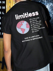 Camiseta Básica Unissex Limitless Nothing is Impossible