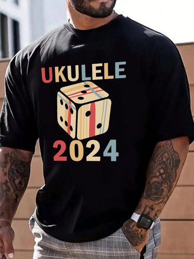 Camiseta Básica Unissex Com Estampa Dados 2024