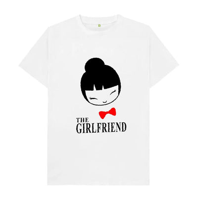 Camiseta Básica Casal Com Estampa Menina Japonesa A Namorada