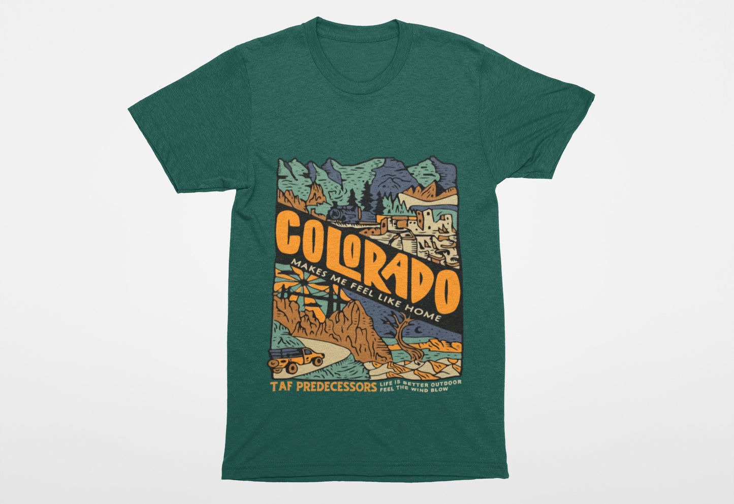 camiseta básica colorado taf predecessors verde