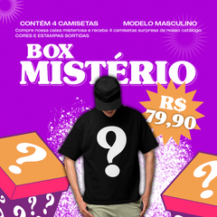 BOX MISTÉRIO - 4 CAMISETAS SURPRESA MASCULINA