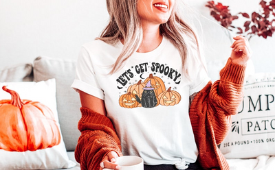 Camiseta Básica Halloween Let's Get Spooky