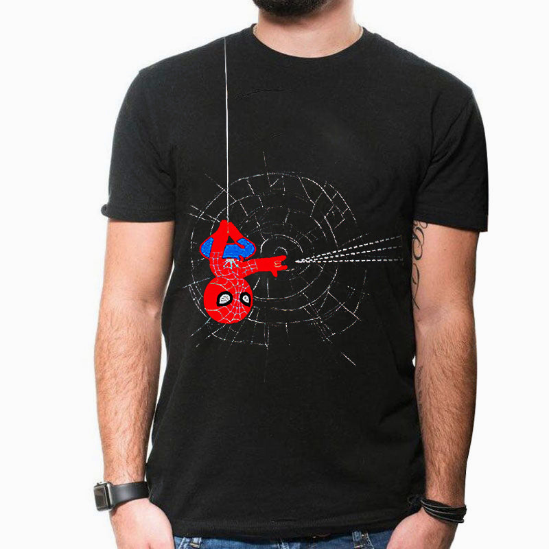 Camiseta Básica Casal Spider Man Catching Heart