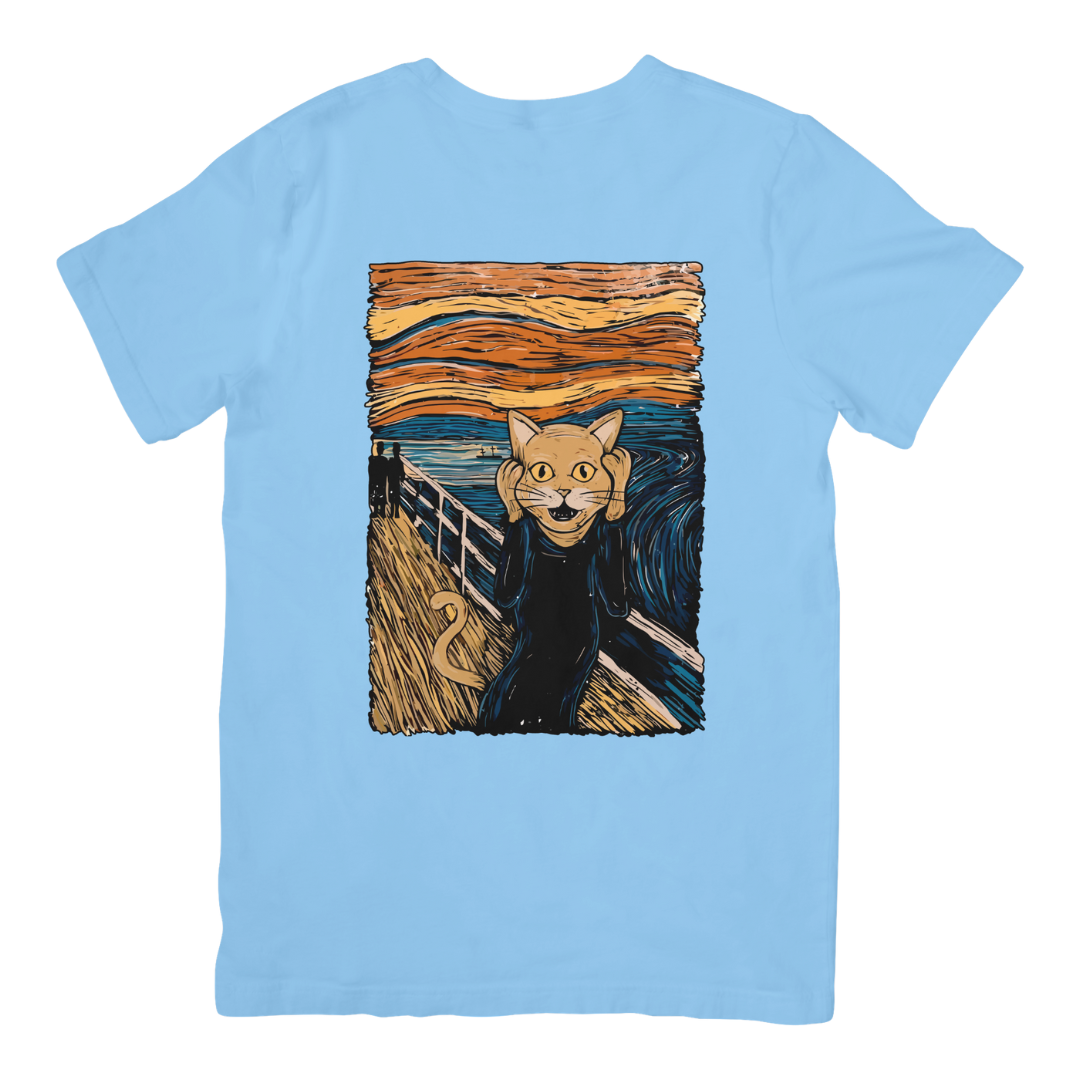Camiseta Básica Gatinho Van Gogh