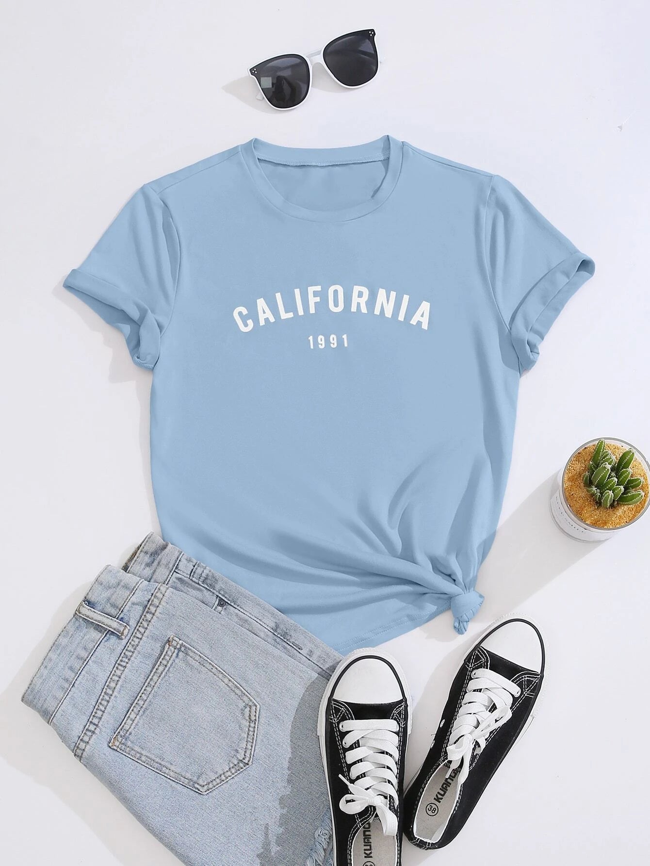 Camiseta Feminina California 1991 Tumblr Aesthetic