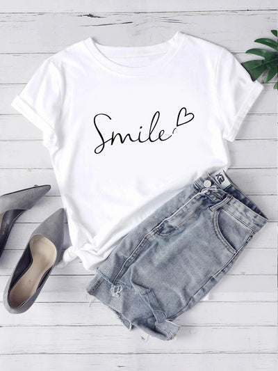 Camiseta Feminina Smile Sorria Sorriso