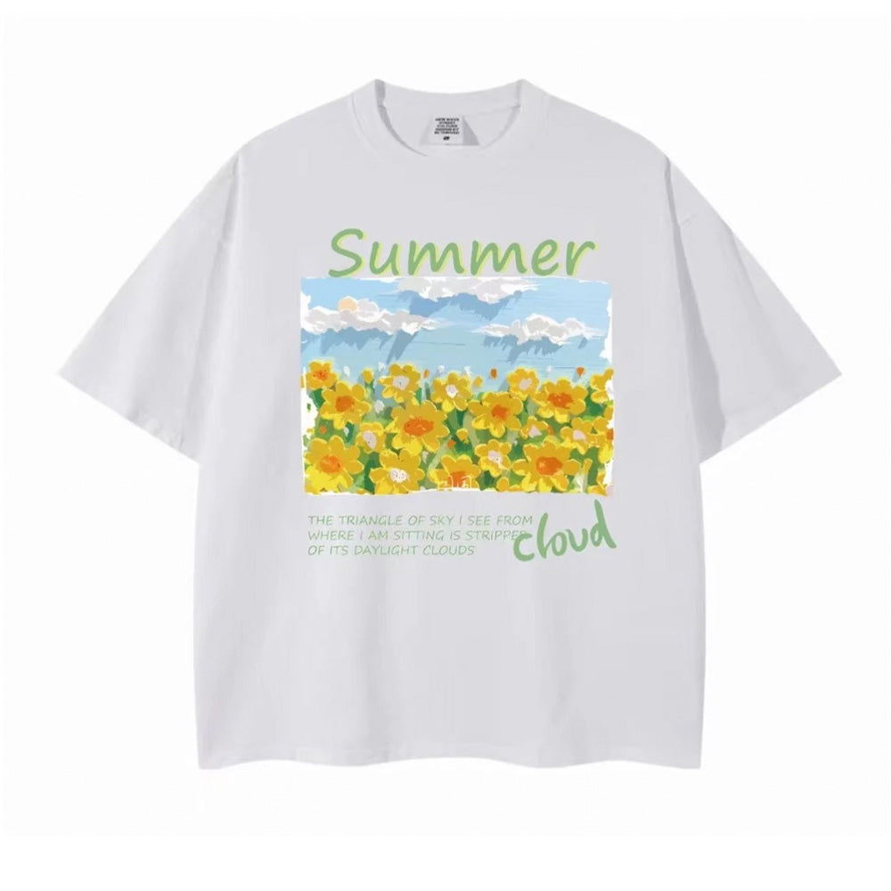 Camiseta Infantil Summer Yellow Flowers