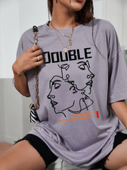 Camiseta Feminina Double Face