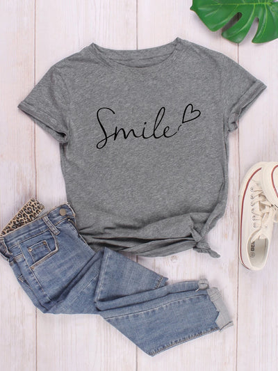 Camiseta Feminina Smile Sorria Sorriso