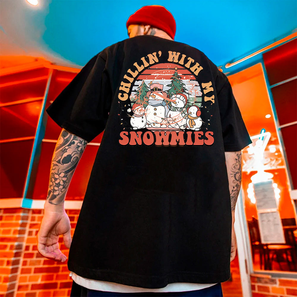 Camiseta Básica Chillin With My Snowmies