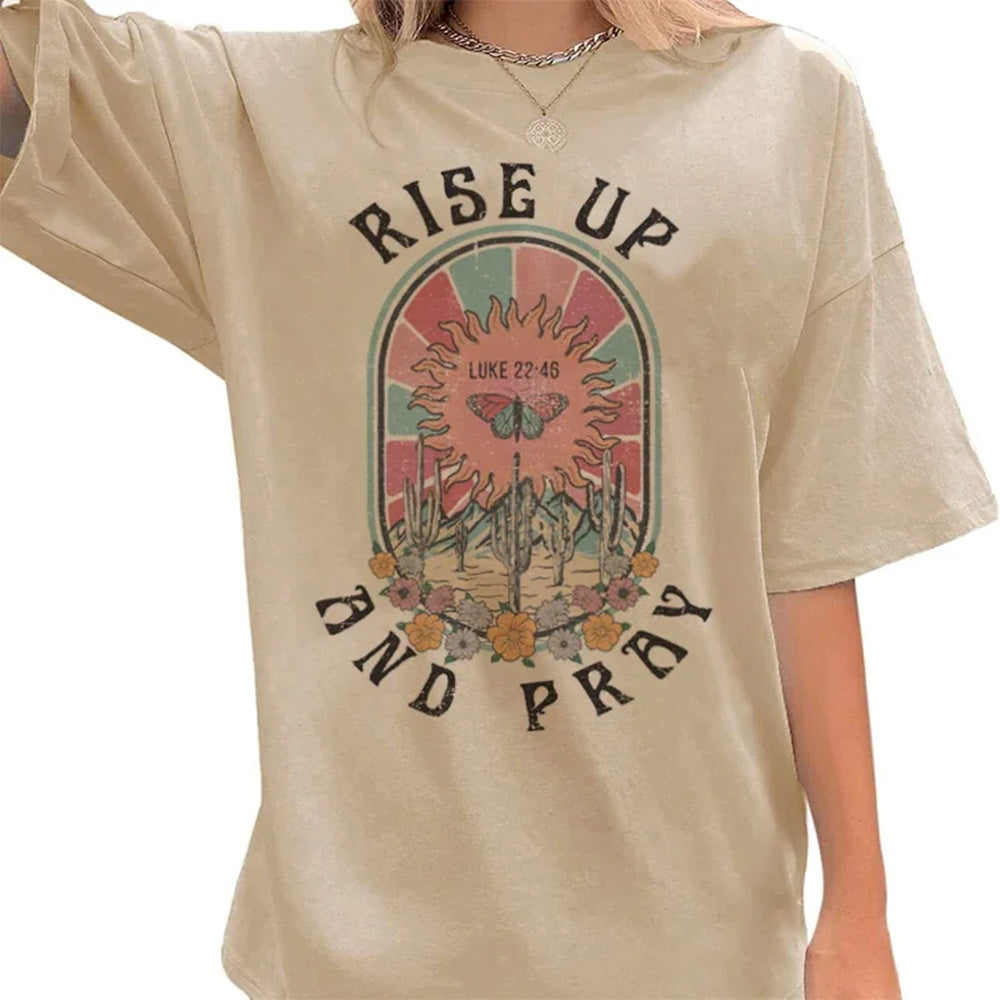Camiseta Básica Rise up and Pray