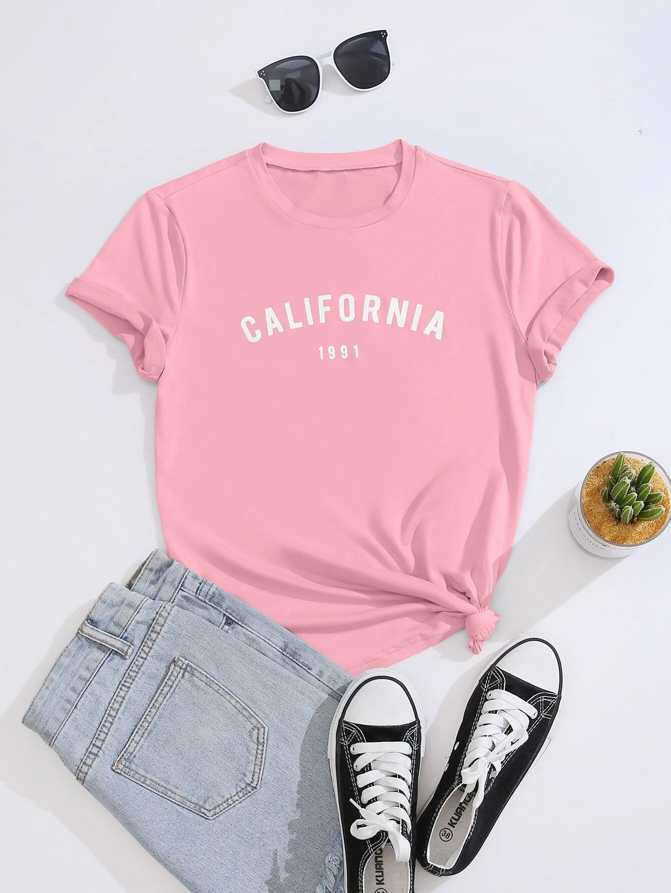 Camiseta Feminina California 1991 Tumblr Aesthetic