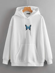 Blusa Moletom Blue Butterfly