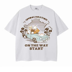 Camiseta Infantil Cats Driving