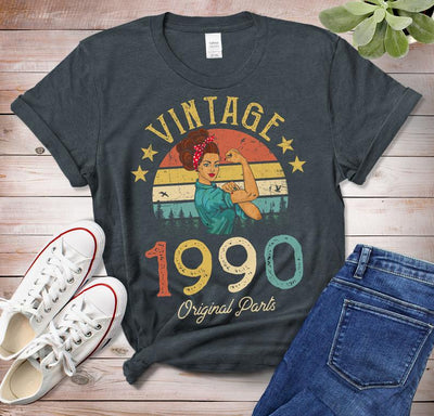 Camiseta Básica Com Estampa Mulher Forte Vintage