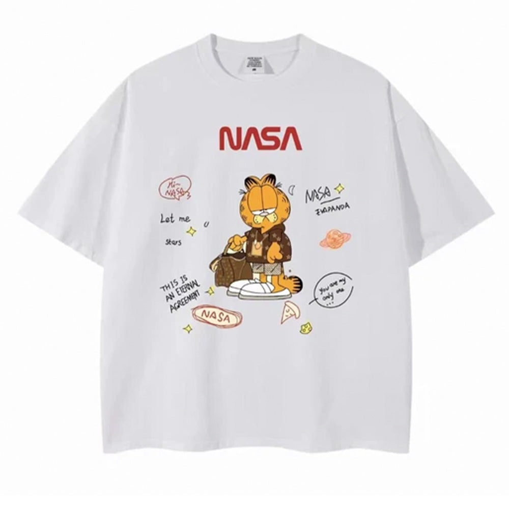 Camiseta Infantil Com Estampa Garfield Desenho