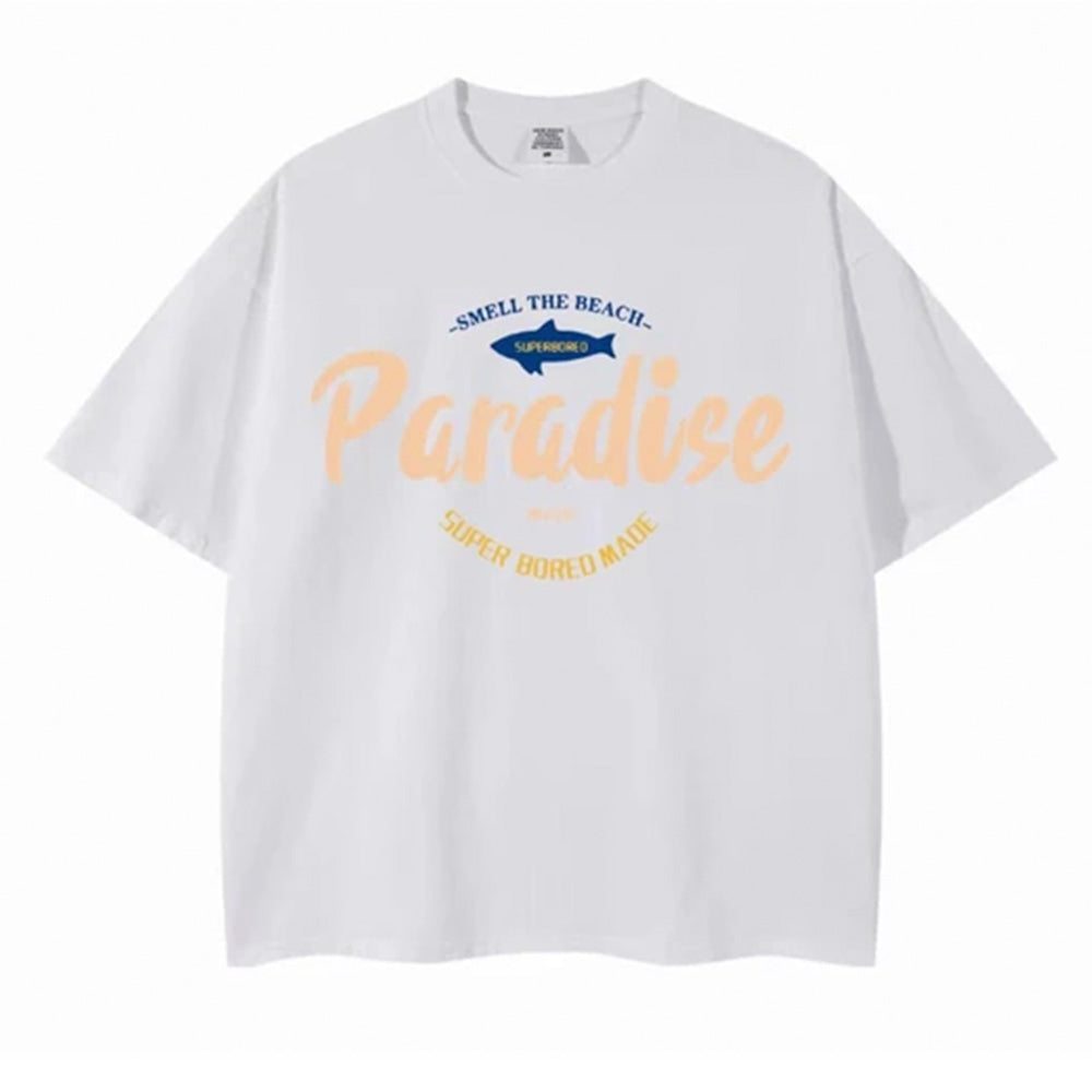 Camiseta Infantil Com Estampa Tubarão Paradise