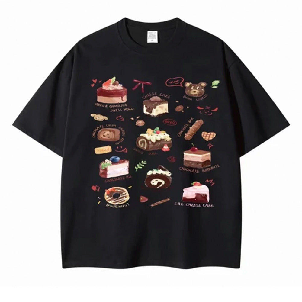 Camiseta infantil Com Estampa Doces De Chocolate