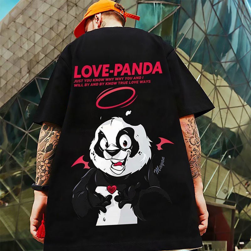 Camiseta Básica Com Estampa Panda Diabinho