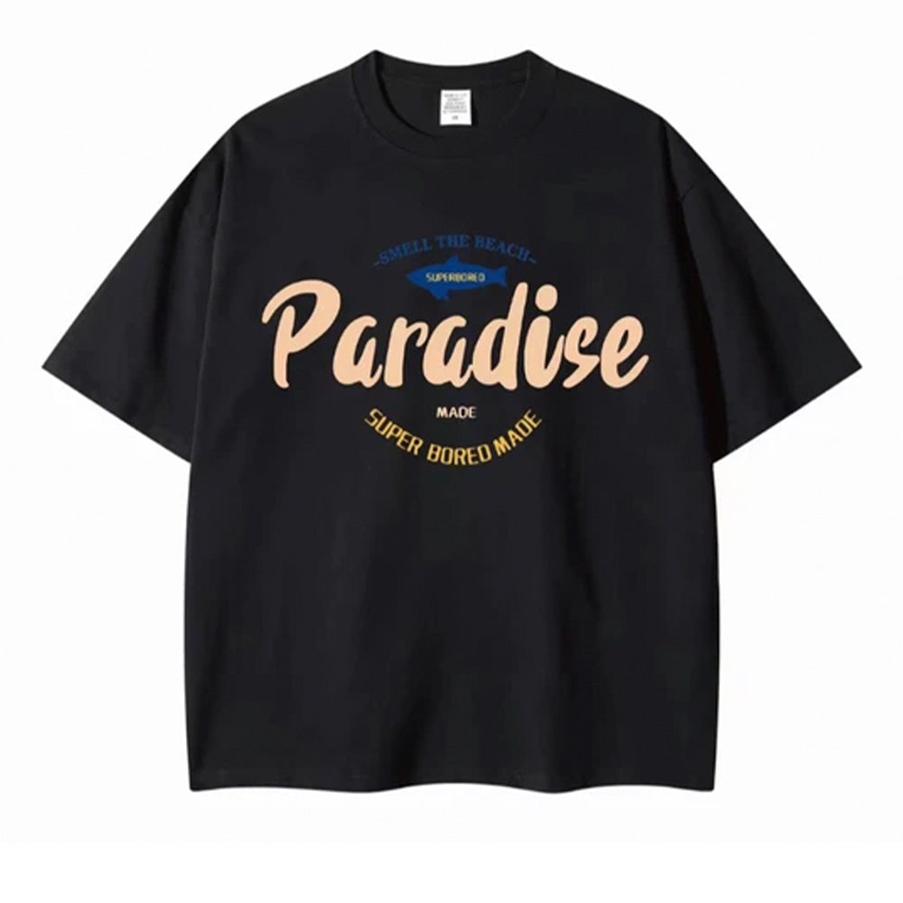 Camiseta Infantil Com Estampa Tubarão Paradise