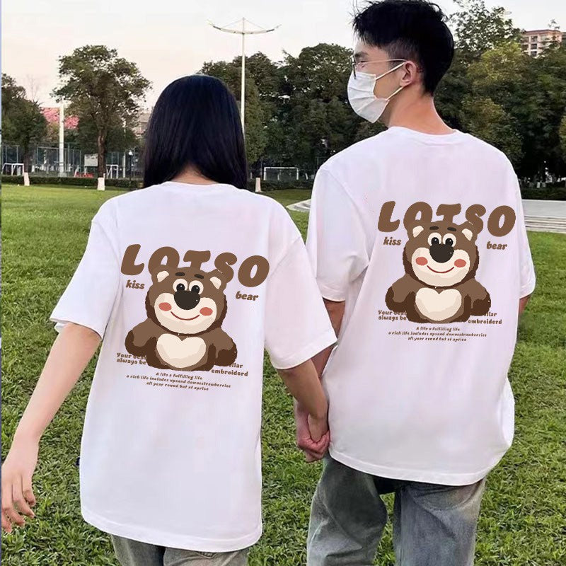 Camiseta Básica Com Estampa Ursinho Lotso