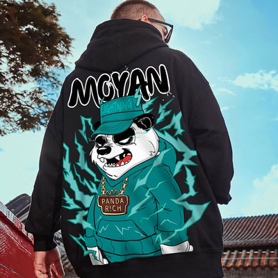 Moletom Canguru com Estampa Panda Streetwear Fashion